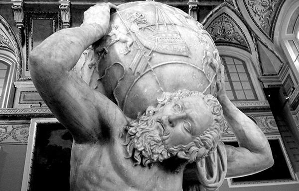 Detail of the Farnese Atlas