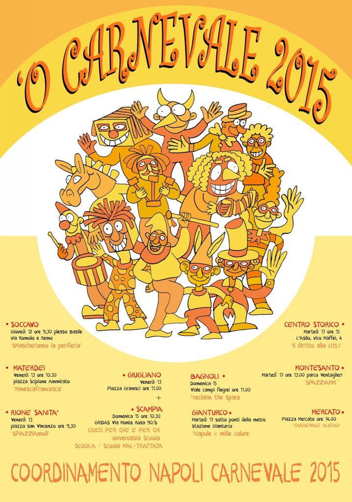 Plakat des Karnevals in Neapel 2015