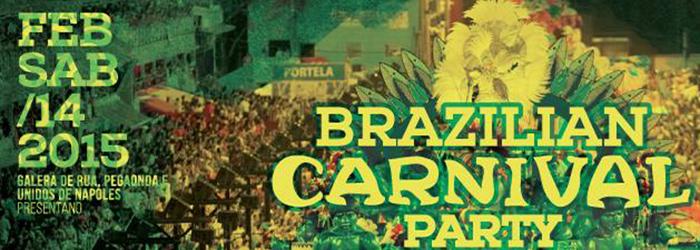 Fiesta del Carnaval de Brasil en el 26 Lanificio en Nápoles