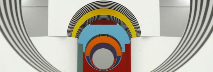 Œuvre de Daniel Buren au Musée Madre de Naples