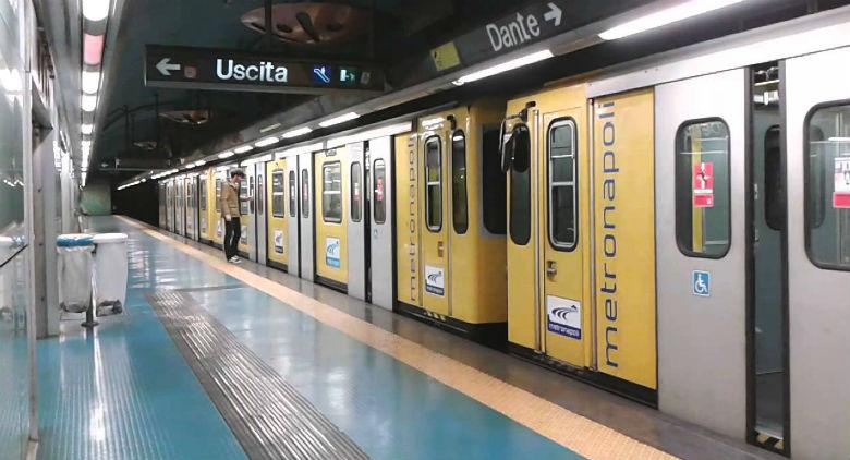 Aufhängung der Metrolinie 1 Dante - Garibaldi