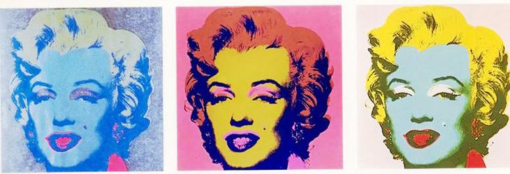 Portraits of Marilyn by Andy Warhol