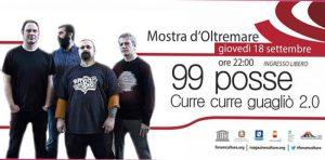 99 Posse في حفل موسيقي مجاني في Mostra D'Oltremare في نابولي في سبتمبر 2014