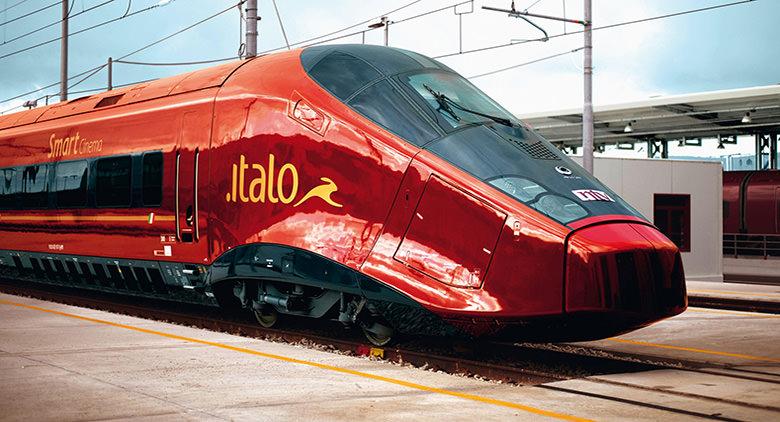 foto di un treno italo