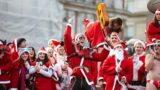 Il pazzo SantaCon a Napoli per il Natale 2014