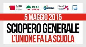 Sciopero della scuola del 5 Maggio 2015, le manifestazioni a Napoli