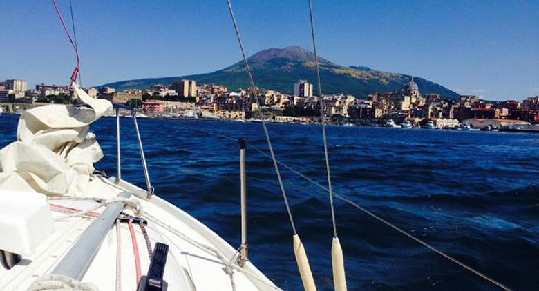 Visit Vesuvius on a sailing boat