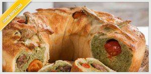 Casatiello Tricolore Rezept | Kochen in der neapolitanischen Rubrik