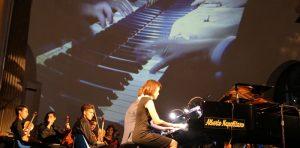 Doppel Jazz Trio in Konzert in den Katakomben von San Gennaro