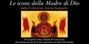 Die Ikonen der Mutter Gottes auf dem Display im Diözesanmuseum von Neapel