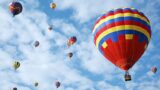 Encuentro internacional de globos aerostáticos en Fragneto Monforte (BN) en mayo 2015