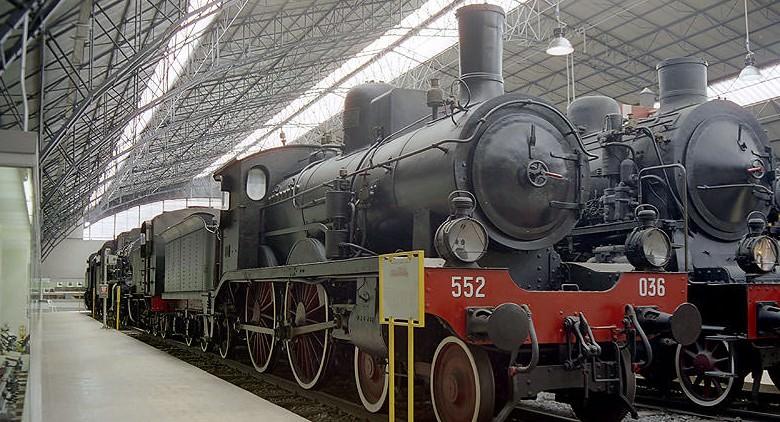 Locomotive of the Railway Museum of Pietrarsa