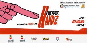 Setzen Sie Ihre Hand in Neapel, International Graffiti Jam in Gianturco Station