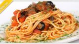 Рецепт спагетти alla puttanesca | Готовим в неаполитанском стиле