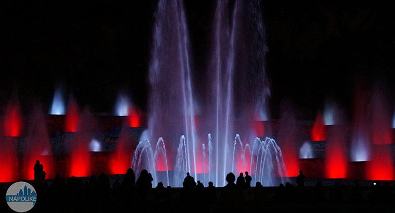 Show da Fontana dell? Esedra na Mostra d'Oltremare em Nápoles