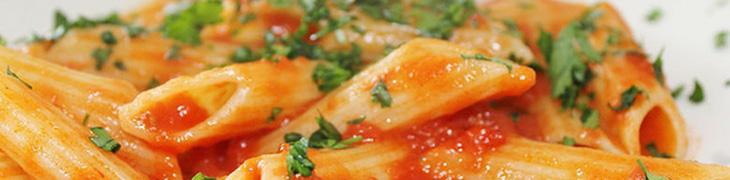 Penne pasta with arrabbiata sauce