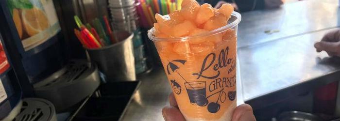 La granita del chiosco Lello delle granite a Napoli