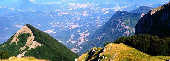 visto desde el término de la montaña