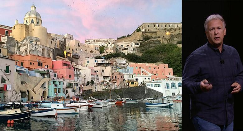 Procida nella presentazione di iPhone 6