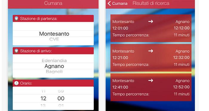 Cumana timetables app