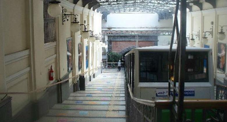 The Central Funicular of Naples