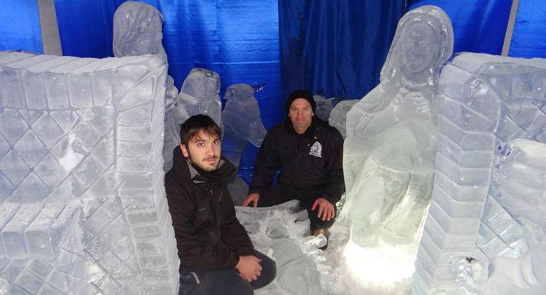 Italy's largest ice nativity scene in Ischia