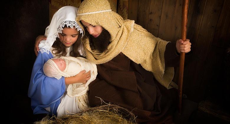 Presépio vivo na Basílica de San Lorenzo Maggiore em Nápoles