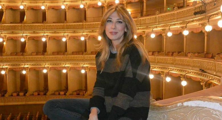 Virginia Raffaele at the Cilea Theater with