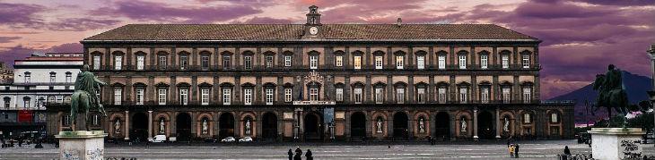 Front of the Royal Palace in Naples Piazza del Plebiscito