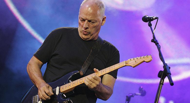 David Gilmour in concert in Pompeii