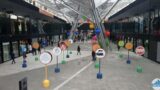 Homage to Totò at the Piazza Garibaldi metro station in Naples with works by international artists
