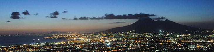 Vesuvius at night