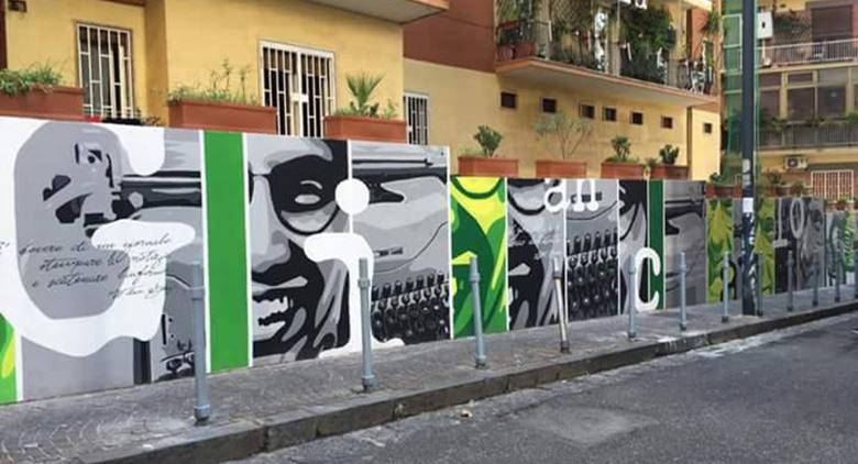 Murale per Giancarlo Siani a Napoli