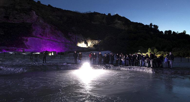 Visitas noturnas ao Solfatara para o outono de 2016