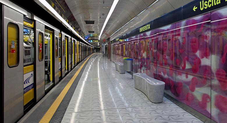 Fechamento antecipado da linha de metrô 1 Nápoles 9 de novembro de 2016