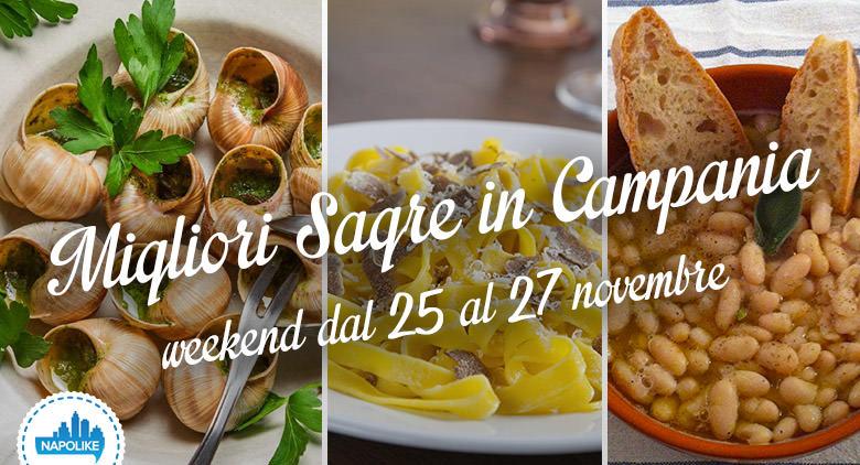 Sagre in Campania nel weekend dal 25 al 27 novembre 2016