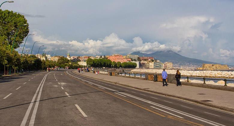 Traffic device in Naples for New Year 2017