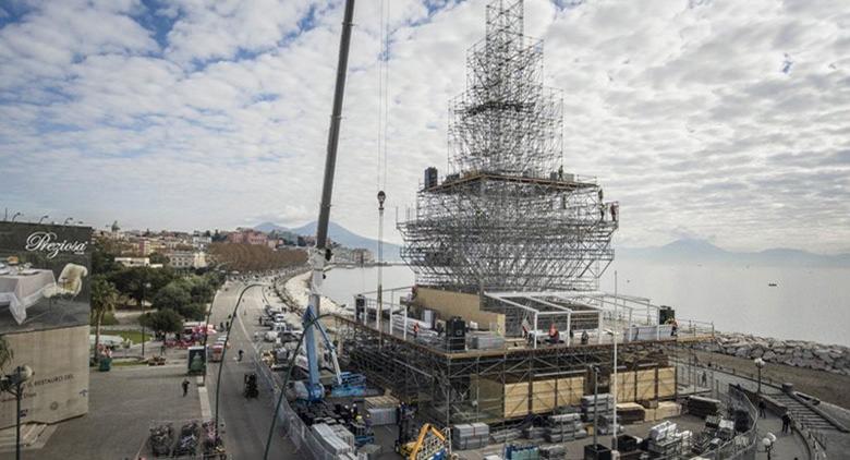 Traffic device for N'Albero in Naples