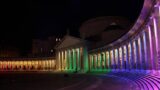 Piazza del Plebiscito a Napoli si illumina per le feste di Natale 2016