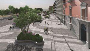 Stazione San Pasquale metro linea 6 Napoli, esterno