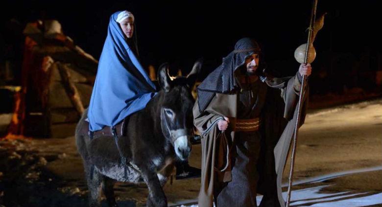 Living nativity scene in Secondigliano di Naples for Christmas 2016