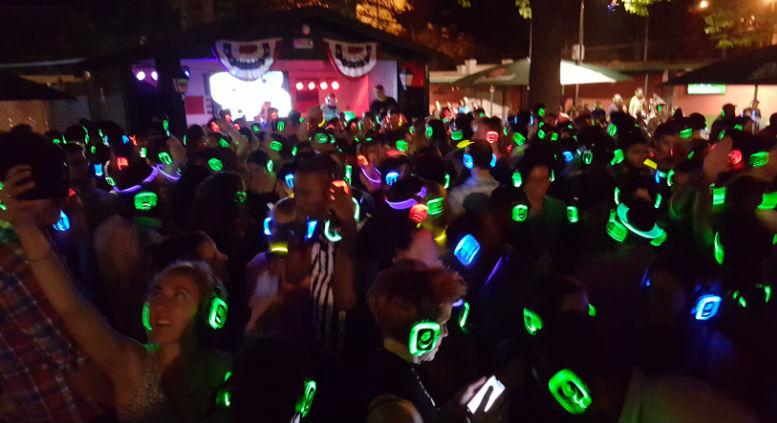 Silent Party a Piazza Plebiscito a Napoli