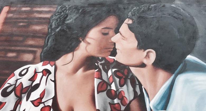 Murales per Massimo Troisi a San Giorgio a Cremano