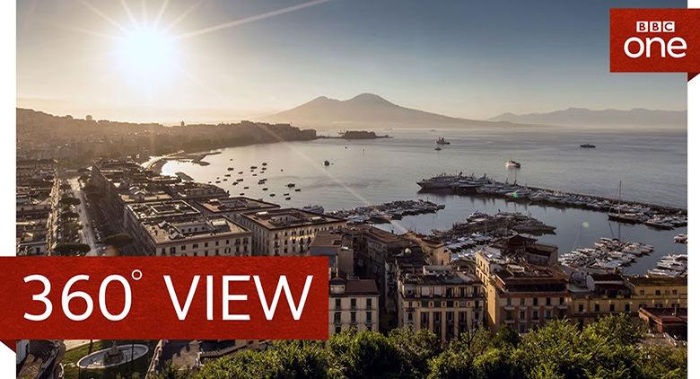 Napoli in un programma della BBC con tecnologia 3D