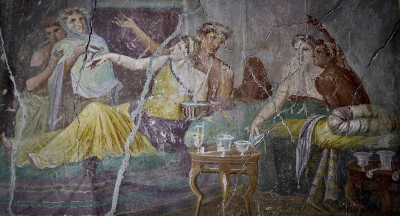 Visits for Valentine's Day 2017 at the Casa dei Casti Lovers in Pompeii