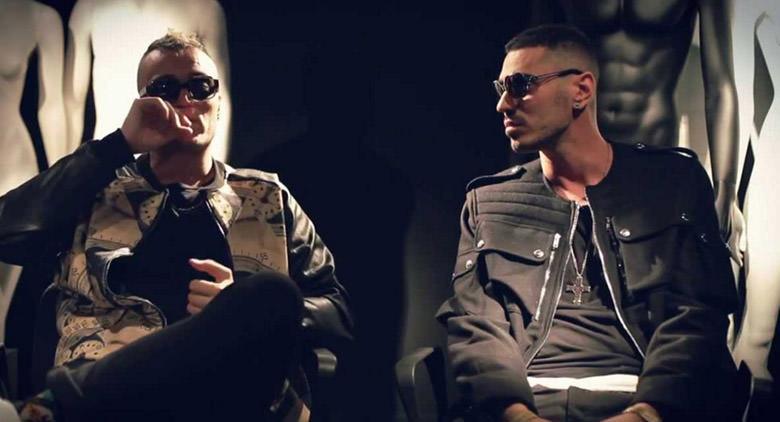 Marracash und Gue 'Pequeno im Palapartenop von Neapel