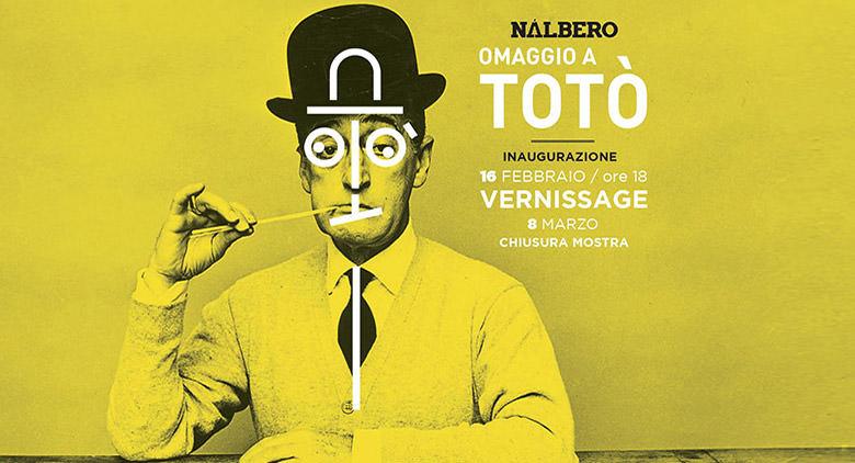 Exposition pour Totò sur N'Albero à Naples