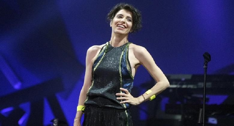 Giorgia in concerto al Palapartenope di Napoli con l'Oronero Tour