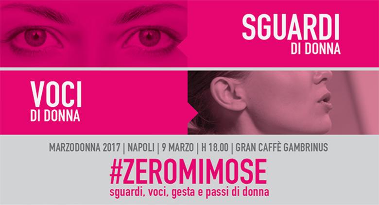 At the Caffè Gambrinus in Naples, #Zeromimose for the 2017 Women's Day