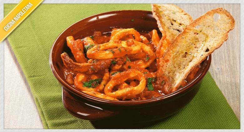 The recipe for Neapolitan-style calamari in cassuola